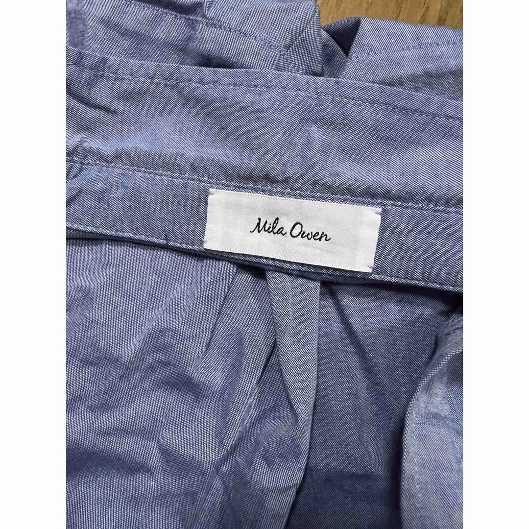 Mila Owen(ミラオーウェン)のミラオーウェン　シャツ　襟付き　ブルー レディースのトップス(シャツ/ブラウス(長袖/七分))の商品写真