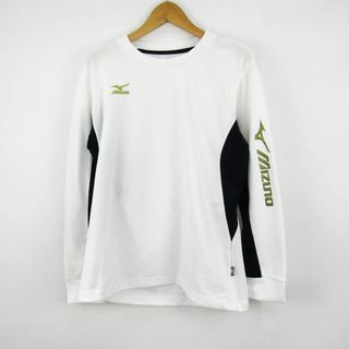 ミズノ(MIZUNO)のミズノ Tシャツ 長袖 メッシュ 練習着 スポーツウエア トップス メンズ Lサイズ ホワイト Mizuno(Tシャツ/カットソー(七分/長袖))