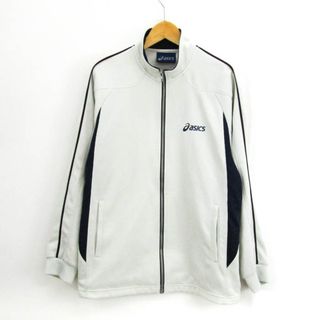 アシックス(asics)のアシックス トラックジャケット 長袖 ジャージ上 スポーツウエア アウター メンズ Mサイズ グレー asics(ブルゾン)