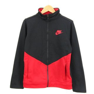 ナイキ(NIKE)のナイキ トラックジャケット 長袖 ジャージ上 スポーツウエア アウター レディース Lサイズ ブラック NIKE(ブルゾン)