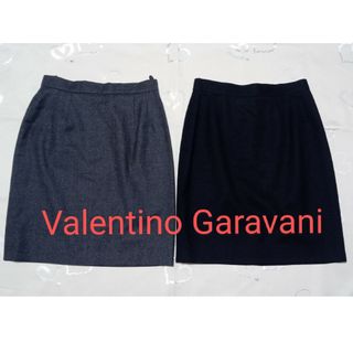 ヴァレンティノガラヴァーニ(valentino garavani)のvalentino garavani オフィススカート　スカート 黒　まとめ売り(ひざ丈スカート)