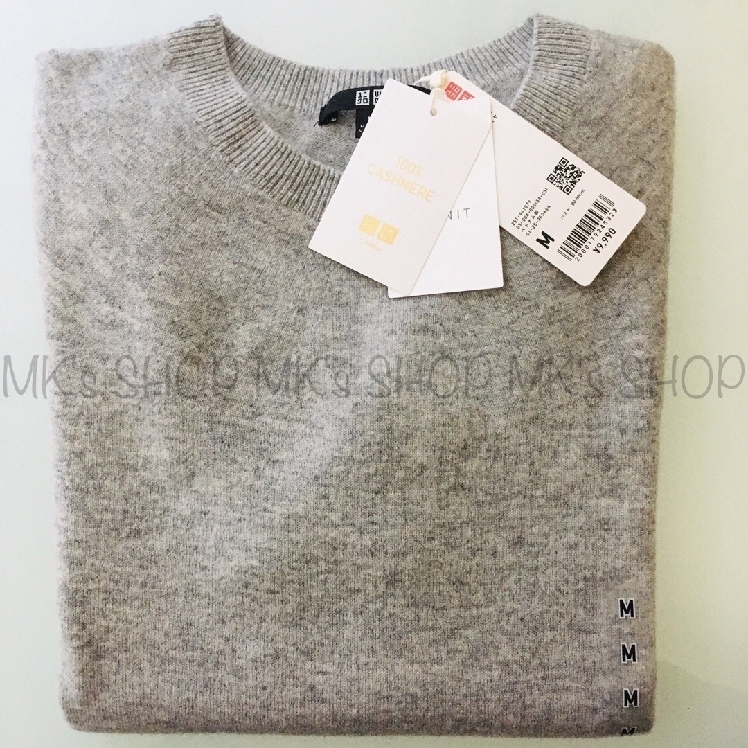 UNIQLO - 【新品タグ付き】ユニクロ3Dカシミヤクルーネック UNIQLO - 【新品タグ付き】ユニクロ3Dカシミヤクルーネック