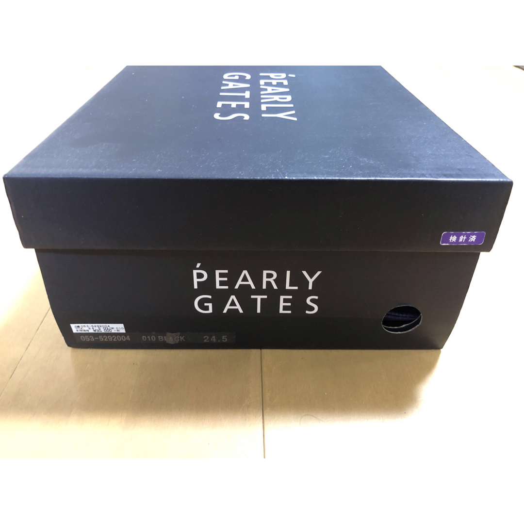 PEARLY GATES(パーリーゲイツ)のパーリーゲイツ　防寒ゴルフシューズ24.5cm黒 スポーツ/アウトドアのゴルフ(シューズ)の商品写真