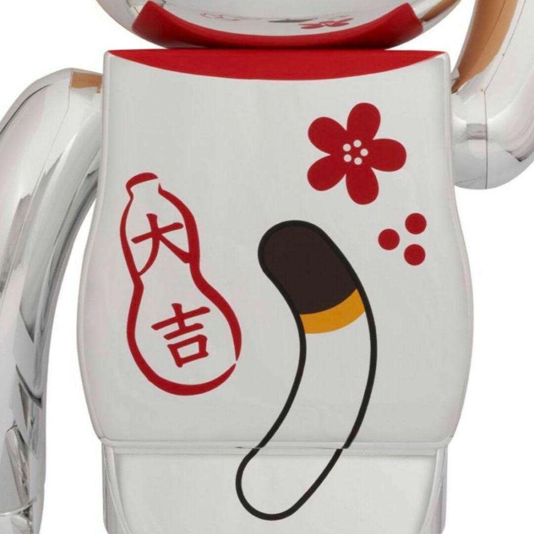 BE@RBRICK 招き猫 ペコちゃん 福銀メッキ 1000％ 不二家の通販 by