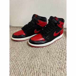 ジョーダン(Jordan Brand（NIKE）)のNIKE AIR JORDAN1 HIGH OG "Bred"カラー(スニーカー)