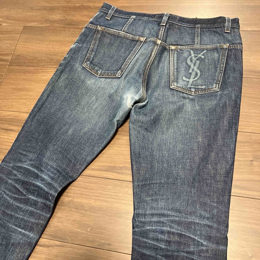 イヴサンローラン　デニムパンツ　タイトレッグ　48 YSL TIGHTLEG