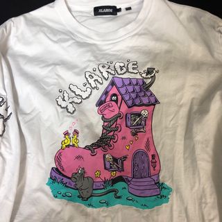 エクストララージ(XLARGE)のxlarge エクストララージ　ロンT ロングスリーブ　Tシャツ　L ホワイト(Tシャツ/カットソー(七分/長袖))