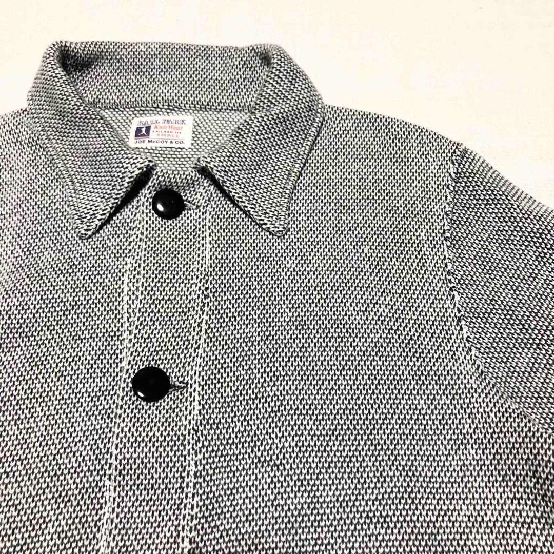 THE REAL McCOY'S(ザリアルマッコイズ)の【極美品】BALL PARK McCOY 切替ニットジャケット Sカーディガン メンズのジャケット/アウター(その他)の商品写真