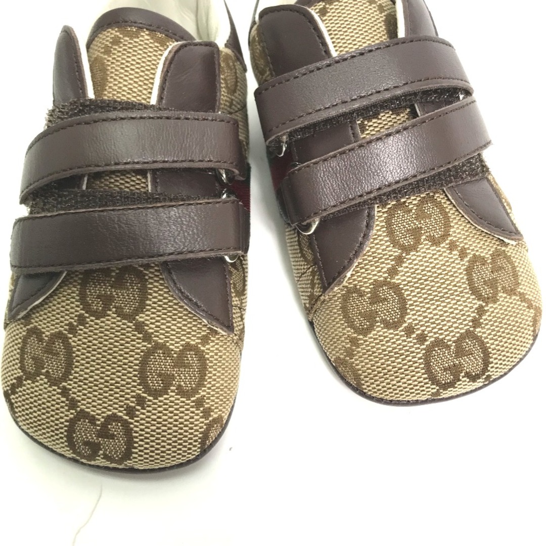 Gucci(グッチ)のグッチ GUCCI GG シェリーライン スニーカー 赤ちゃん　BABY 靴 ファーストシューズ ベビーシューズ ベージュ 未使用 キッズ/ベビー/マタニティのベビー靴/シューズ(~14cm)(その他)の商品写真