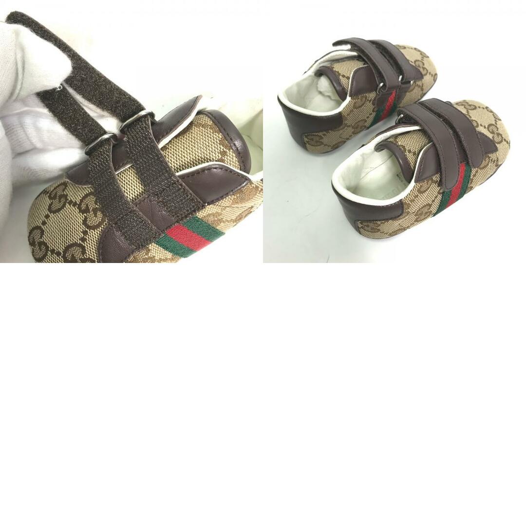 Gucci(グッチ)のグッチ GUCCI GG シェリーライン スニーカー 赤ちゃん　BABY 靴 ファーストシューズ ベビーシューズ ベージュ 未使用 キッズ/ベビー/マタニティのベビー靴/シューズ(~14cm)(その他)の商品写真