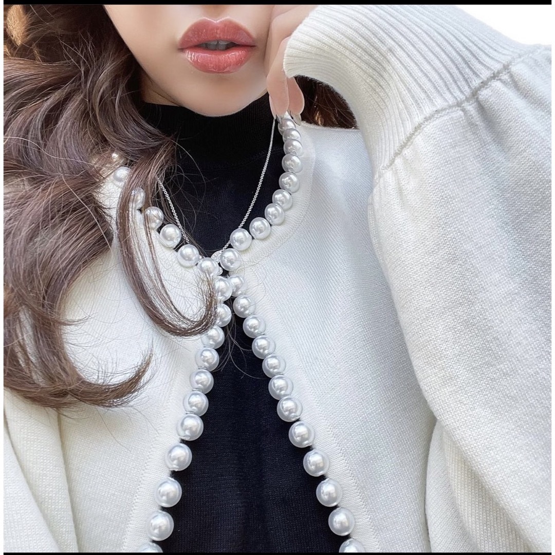sheller シェリエ パールカーディガン sheller シェリエ パールカーディガン
