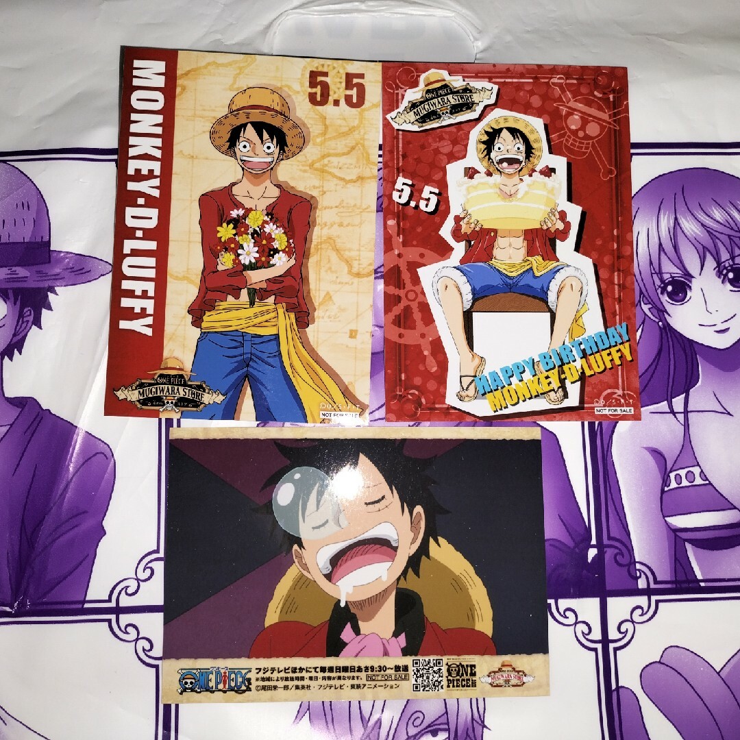 ONEPIECE ワンピース　ルフィ　バースデー　WCI ブロマイド　特典 エンタメ/ホビーのアニメグッズ(その他)の商品写真