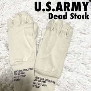 新品　US.ARMY 払下品　ライナーグローブ　デッドストック　コットン(手袋)