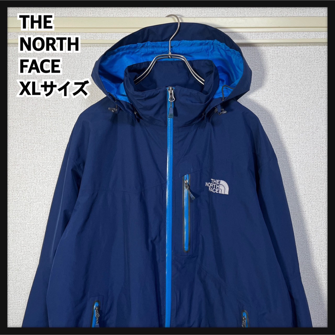 THE NORTH FACE(ザノースフェイス)の【ノースフェイス】マウンテンパーカー　ゴアテックス　紺色　刺繍　ワンポイント35 メンズのジャケット/アウター(マウンテンパーカー)の商品写真