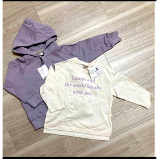 プティマイン(petit main)の新品　女の子　子ども服　100 キムラタン　プティマイン　パーカー　トップス(Tシャツ/カットソー)