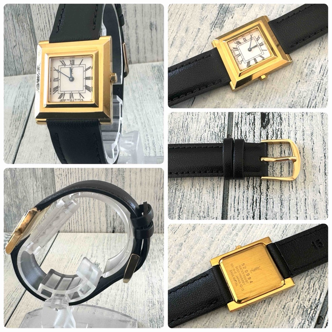 Yves Saint Laurent(イヴサンローラン)の【希少】Yves Saint Laurent ゴールド 腕時計 スクエア レディースのファッション小物(腕時計)の商品写真
