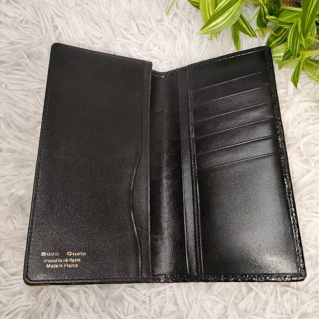 Crocodile - シャイニングクロコダイル 長財布 ブラック クロコ Crocodile - シャイニングクロコダイル 長財布 ブラック クロコ