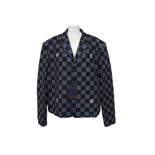 ルイヴィトン(LOUIS VUITTON)の新品未使用品 LOUIS VUITTON ルイヴィトン ジャケット ブロックチェックボクシーダミエジャケット サイズ52 RM2129 中古 58496(その他)