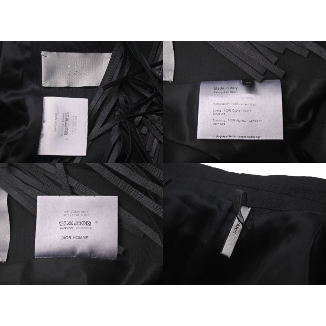 Christian Dior(クリスチャンディオール)のChristian Dior クリスチャンディオール ロングコート ウール ラムスキン キュプラ ブラック サイズ40 美品 中古 58098 レディースのジャケット/アウター(その他)の商品写真