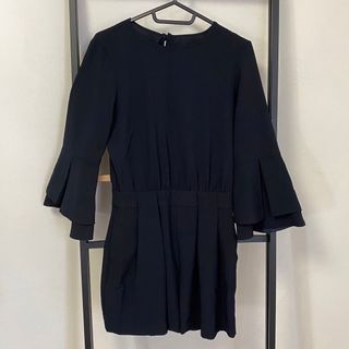 ZARA オールインワン　ネイビー(オールインワン)