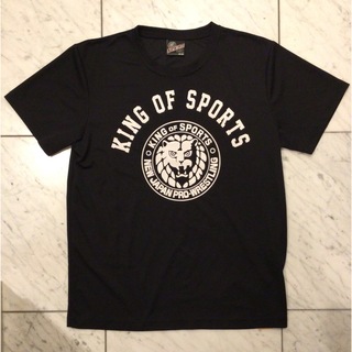 シマムラ(しまむら)の新日本プロレス★ライオンマーク Tシャツ（黒）(格闘技/プロレス)
