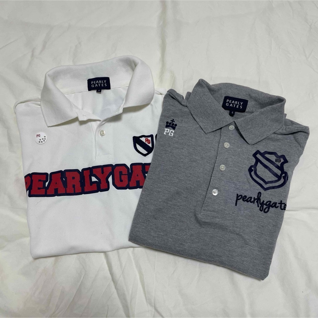 PEARLY GATES(パーリーゲイツ)のパーリーゲイツ　ポロシャツ　2枚 スポーツ/アウトドアのゴルフ(ウエア)の商品写真