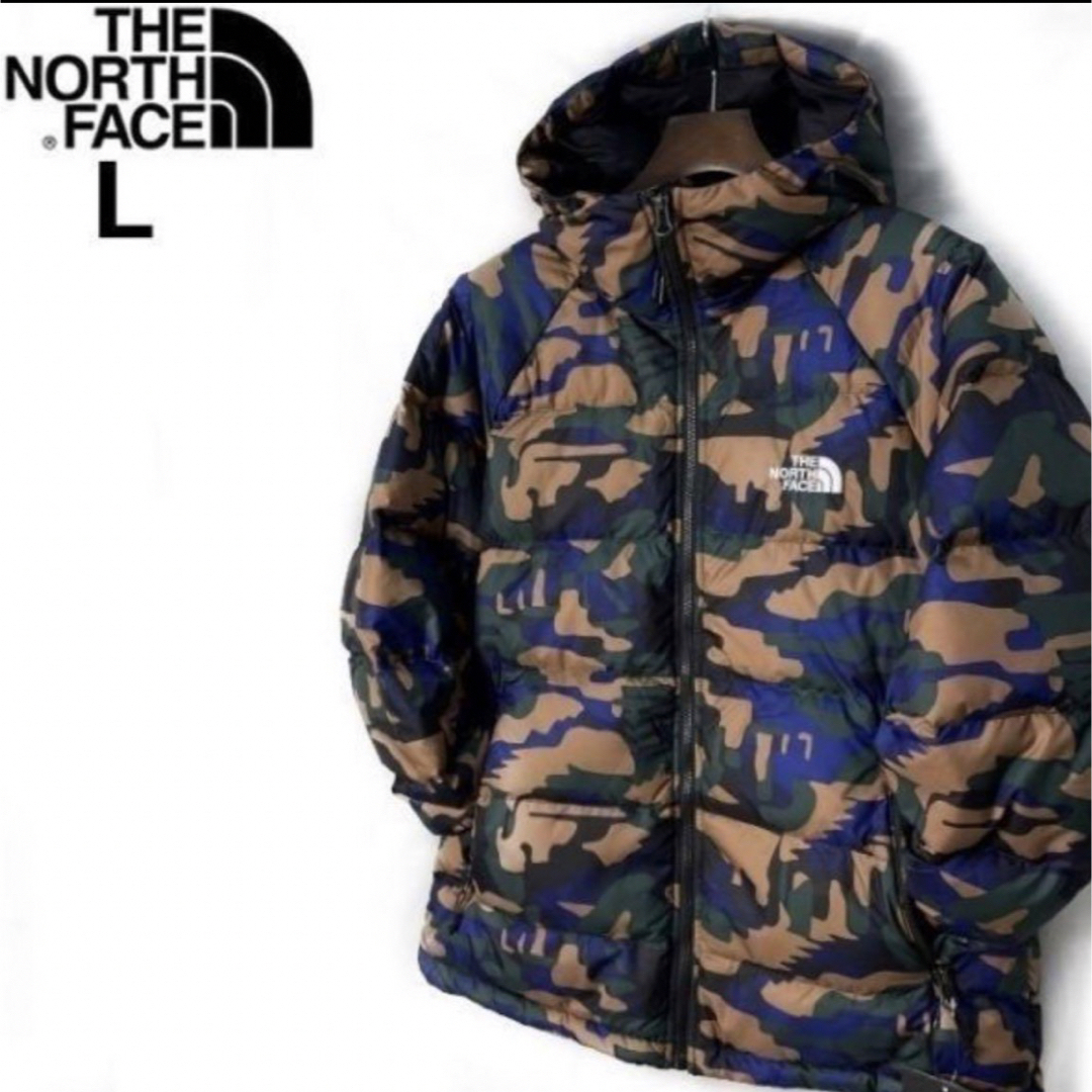 THE NORTH FACE 軽量 最新モデル(USサイズL)茶 黒 迷彩柄