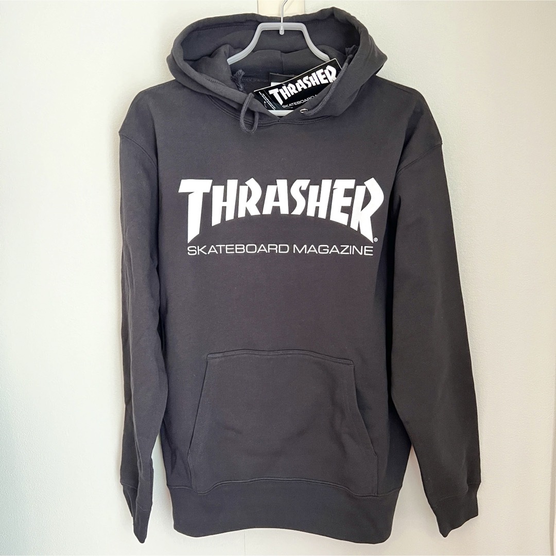 【新品タグ付き】THRASHER スラッシャー ロゴ パーカー ブラック | フリマアプリ ラクマ