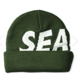 ウィンダンシー(WIND AND SEA)のウィンダンシー　SEA JACQUARD BEANIE / OLIVE(ニット帽/ビーニー)