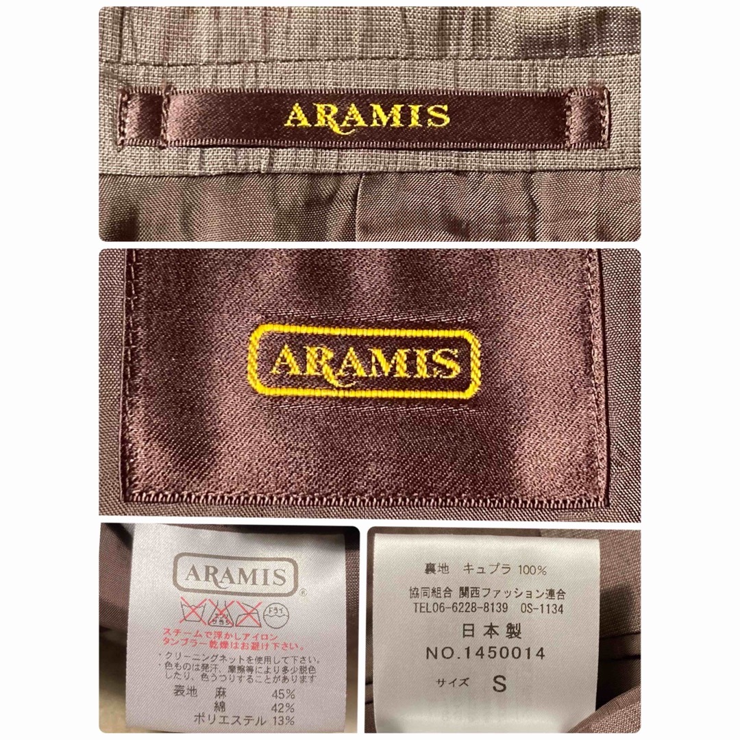 Aramis(アラミス)の★美品★メンズARAMISテーラード麻混ジャケットS メンズのジャケット/アウター(テーラードジャケット)の商品写真