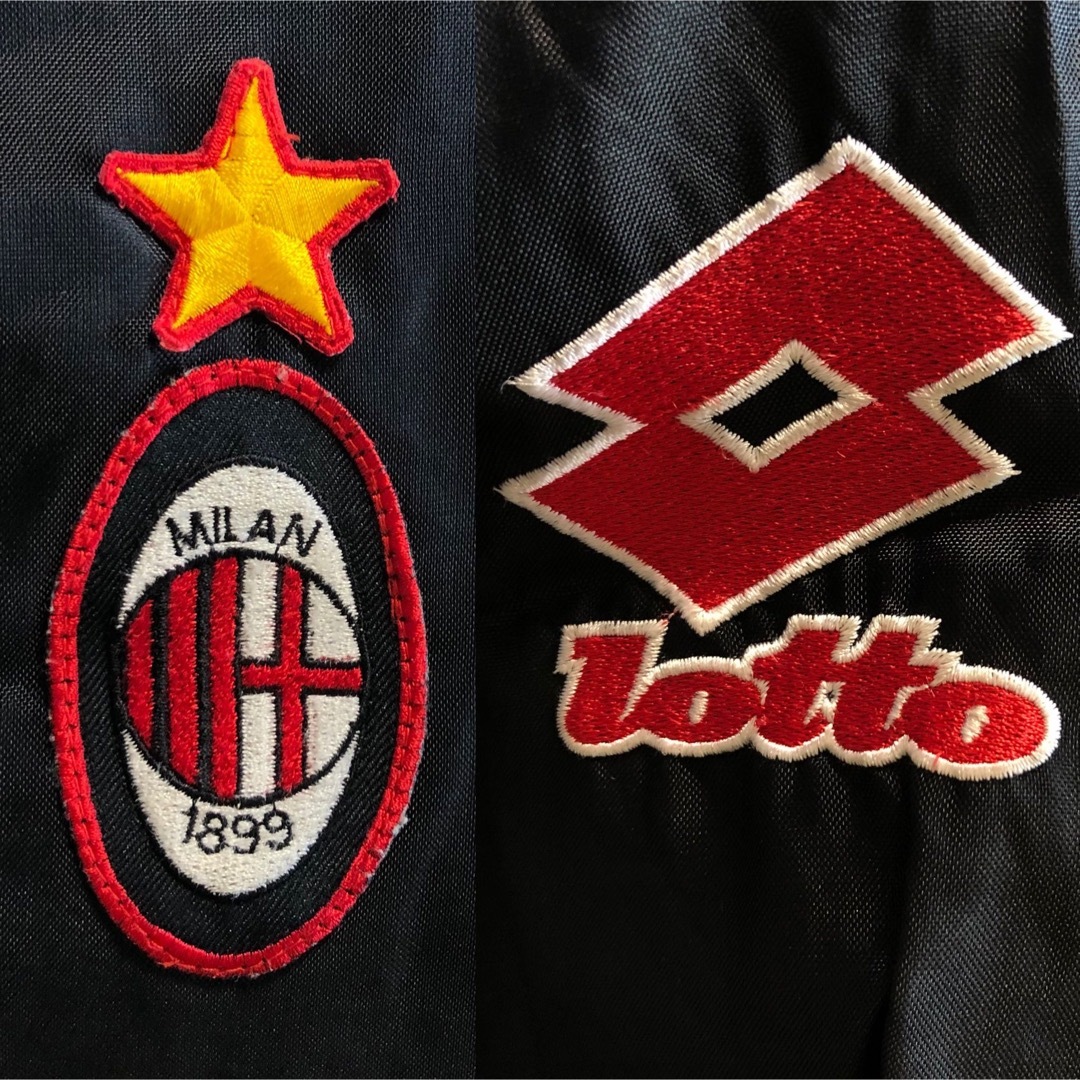 lotto(ロット)の90s Acミラン 中綿ジャケット M Lotto サッカー セリアA イタリア スポーツ/アウトドアのサッカー/フットサル(ウェア)の商品写真