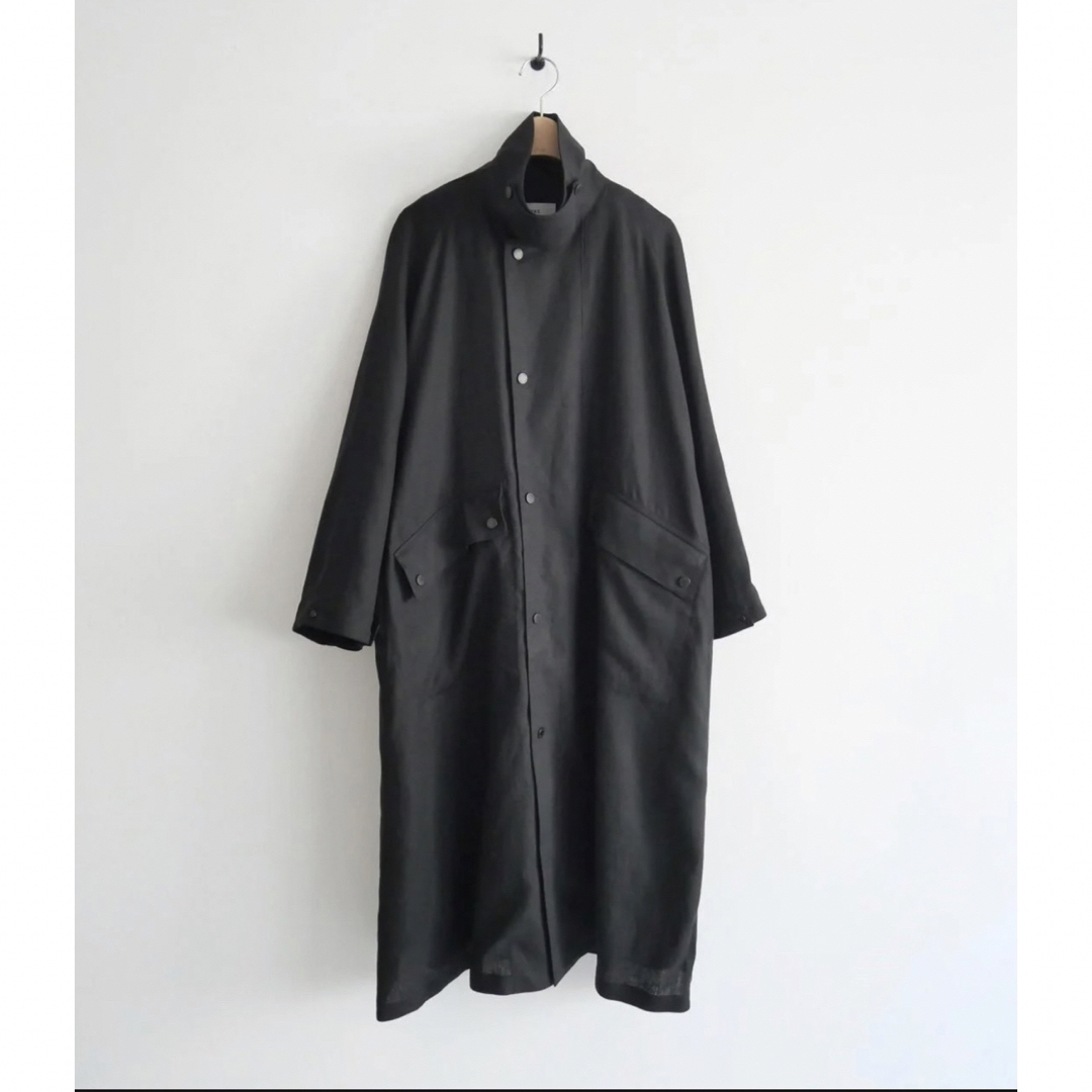 ロングコートHYKE / LINEN RIDING COAT