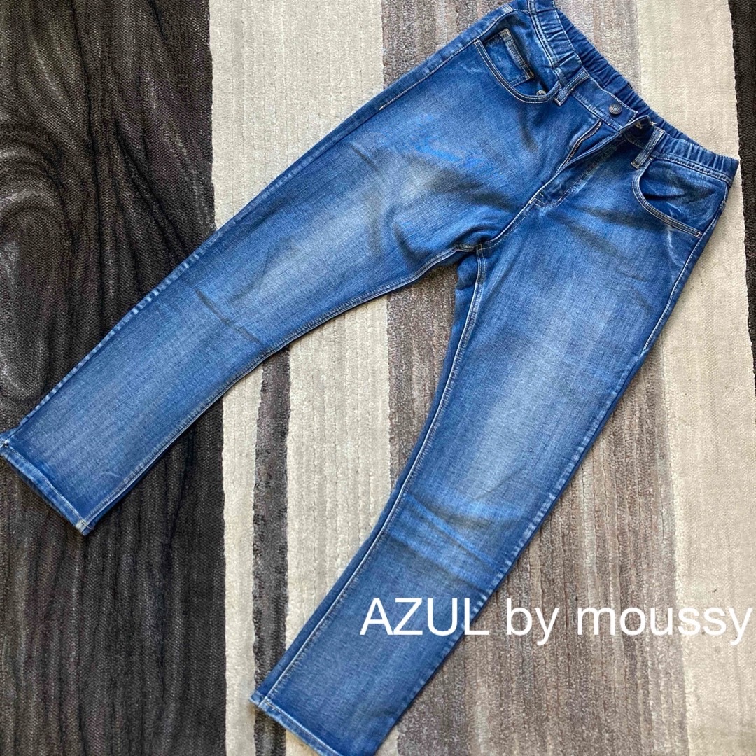 AZUL by moussy(アズールバイマウジー)の【送料無料】AZUL by moussy 裏起毛　デニム　ジーンズ　サイズM メンズのパンツ(デニム/ジーンズ)の商品写真