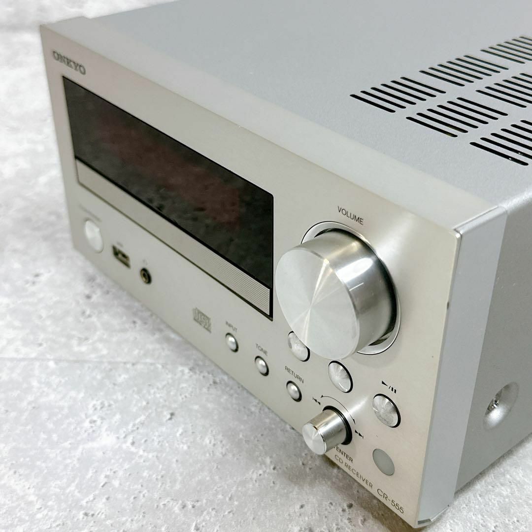 美品 ONKYO CR-555(s) CDチューナーアンプ シルバー-