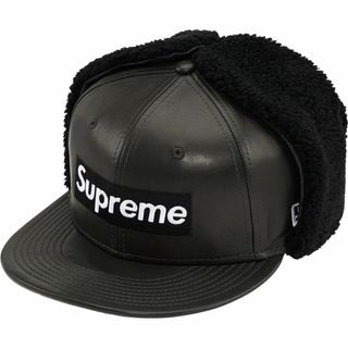 シュプリーム(Supreme)の5/8 Supreme Leather Earflap Box Logo レザー(キャップ)