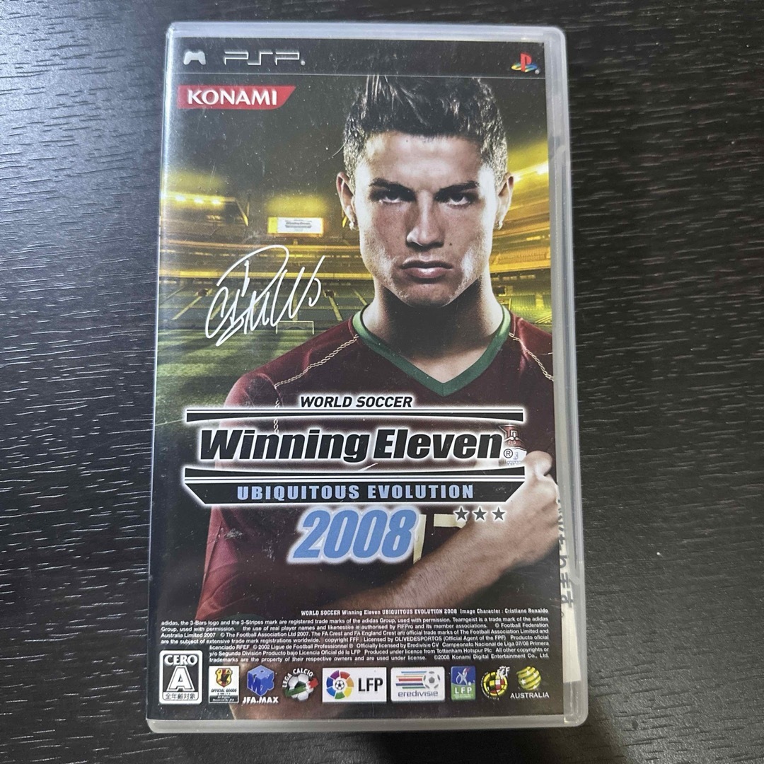 PlayStation Portable(プレイステーションポータブル)のワールドサッカーウイニングイレブン ユビキタスエヴォリューション 2008 エンタメ/ホビーのゲームソフト/ゲーム機本体(携帯用ゲームソフト)の商品写真