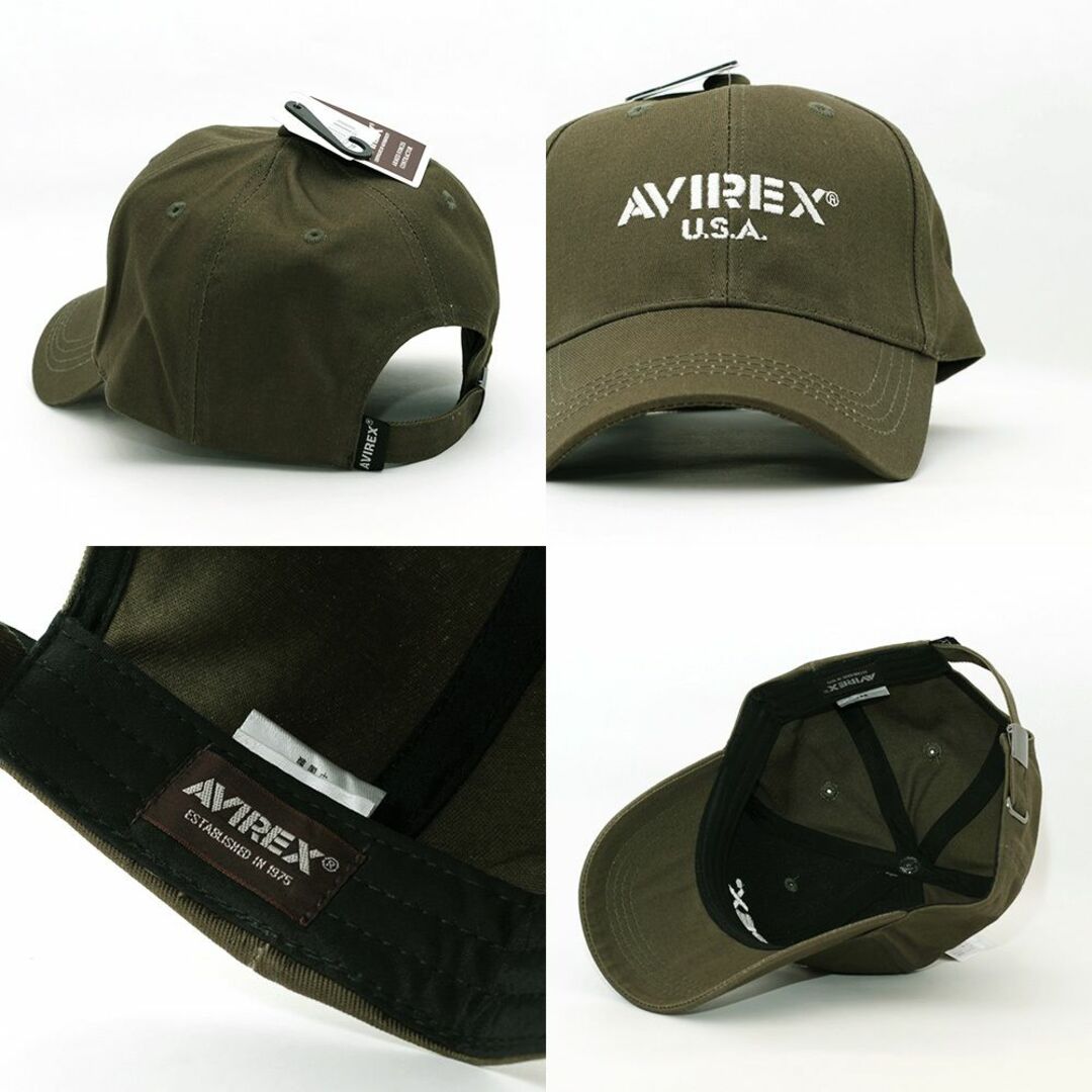 AVIREX(アヴィレックス)のローキャップ 帽子 AVIREX Low Cap カーキ 80057500-35 メンズの帽子(キャップ)の商品写真