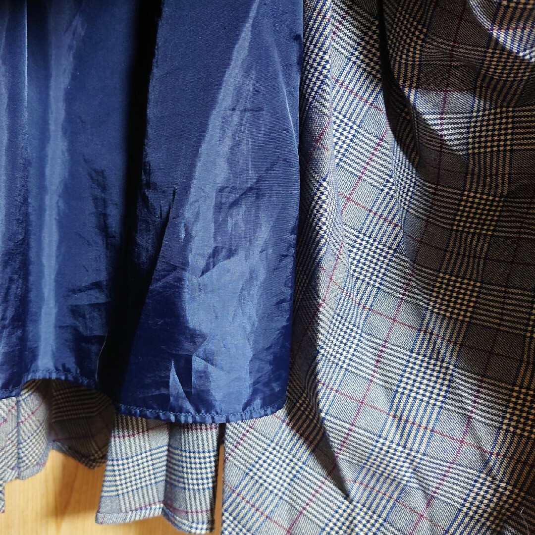 Discoat(ディスコート)のDiscoat チェックプリーツスカート レディースのスカート(ロングスカート)の商品写真