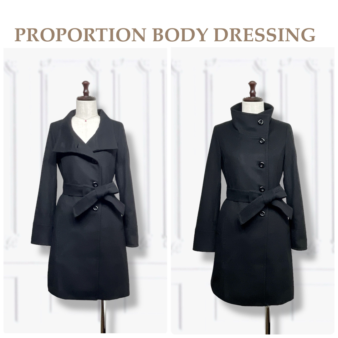 PROPORTION BODY DRESSING(プロポーションボディドレッシング)のV19⭐️ほぼ新品【プロポーションボディドレッシング】ウエストリボンロングコート レディースのジャケット/アウター(ロングコート)の商品写真