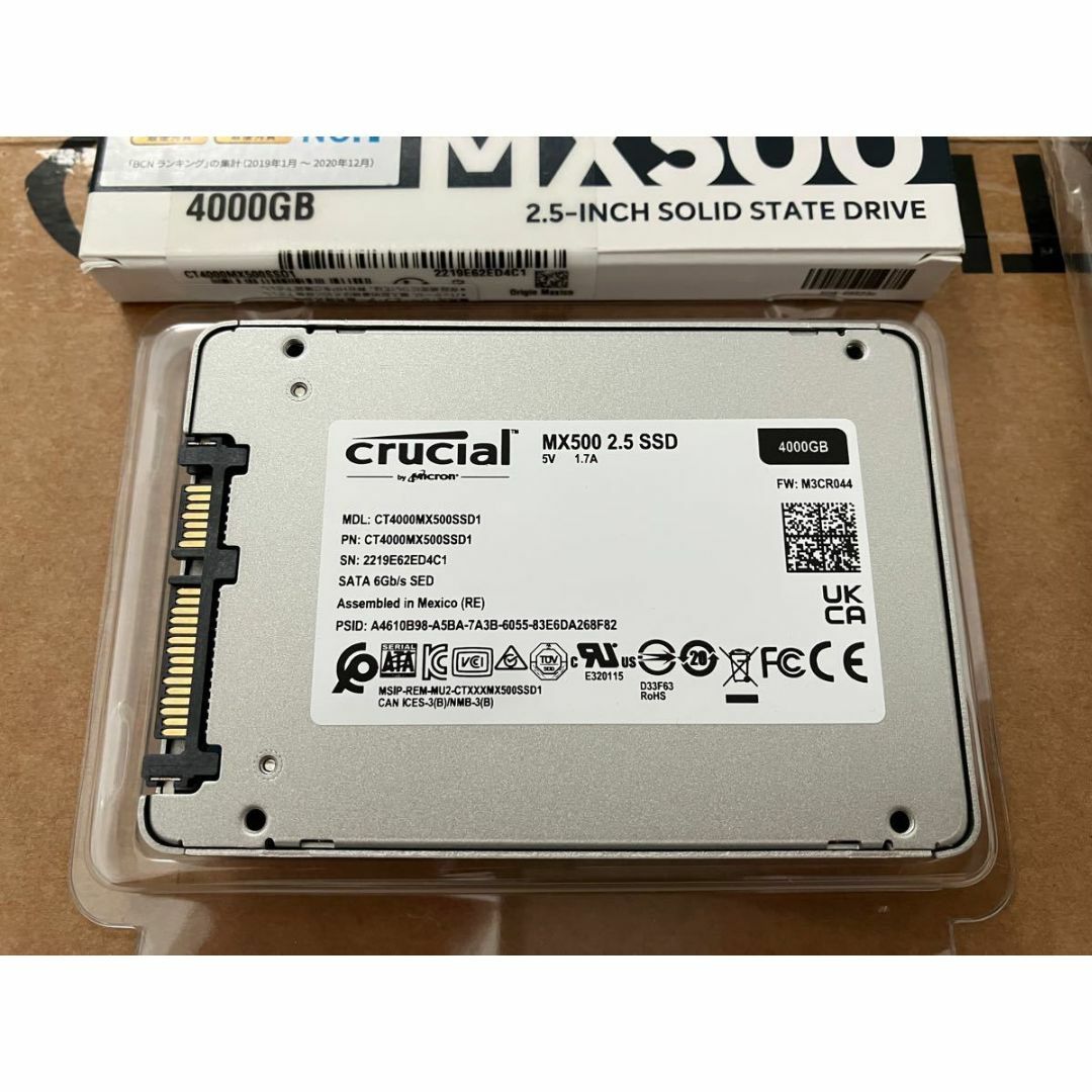 使用36日　MX500 CT4000MX500SSD1/JP560MBs書込速度