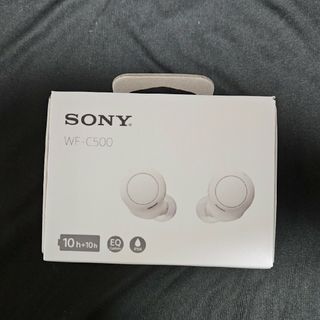 ソニー(SONY)の【新品】WF-C500 White【未使用】(ヘッドフォン/イヤフォン)