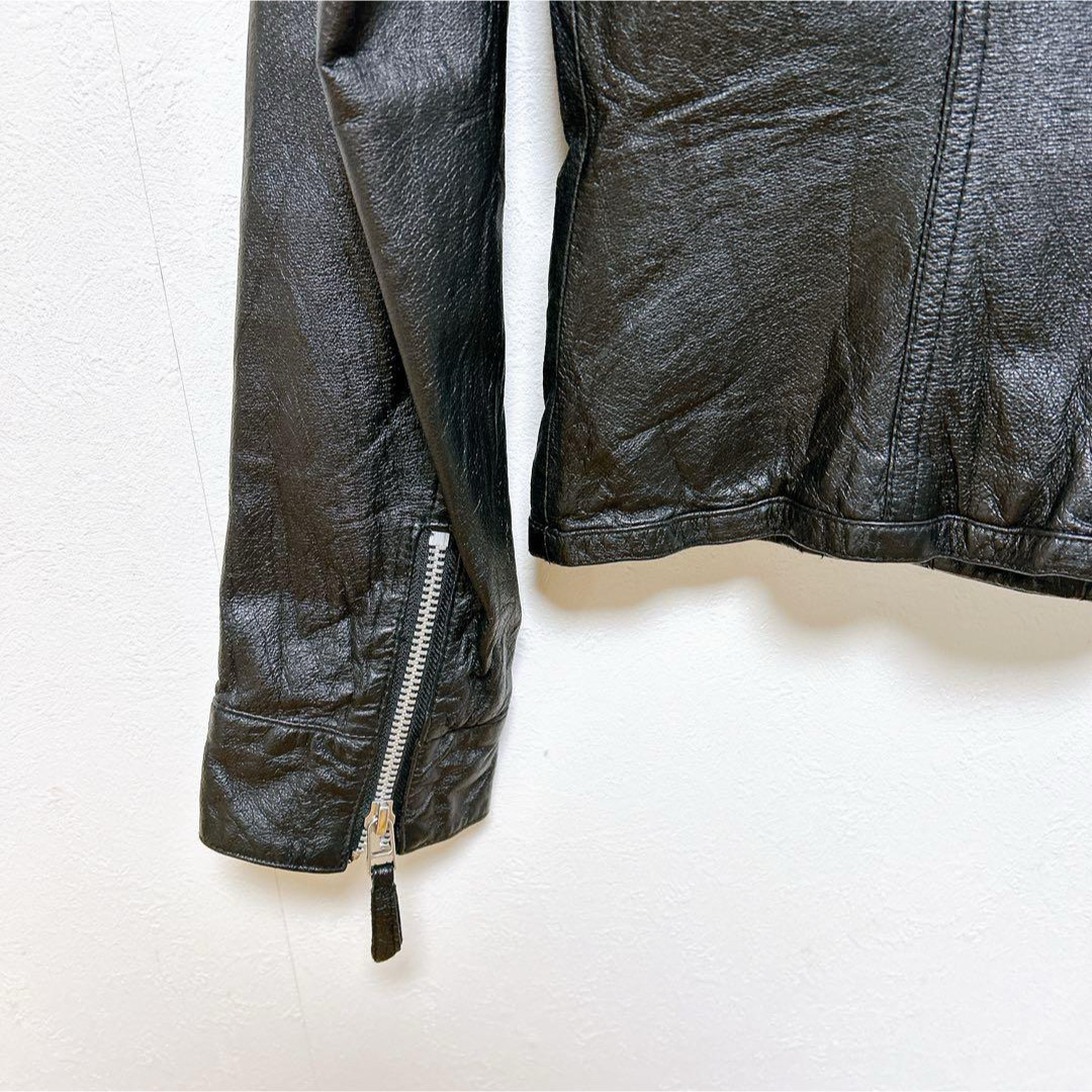 VICKY(ビッキー)のVICKY シングルライダースジャケット 豚革 サイズ1 レディースのジャケット/アウター(ライダースジャケット)の商品写真
