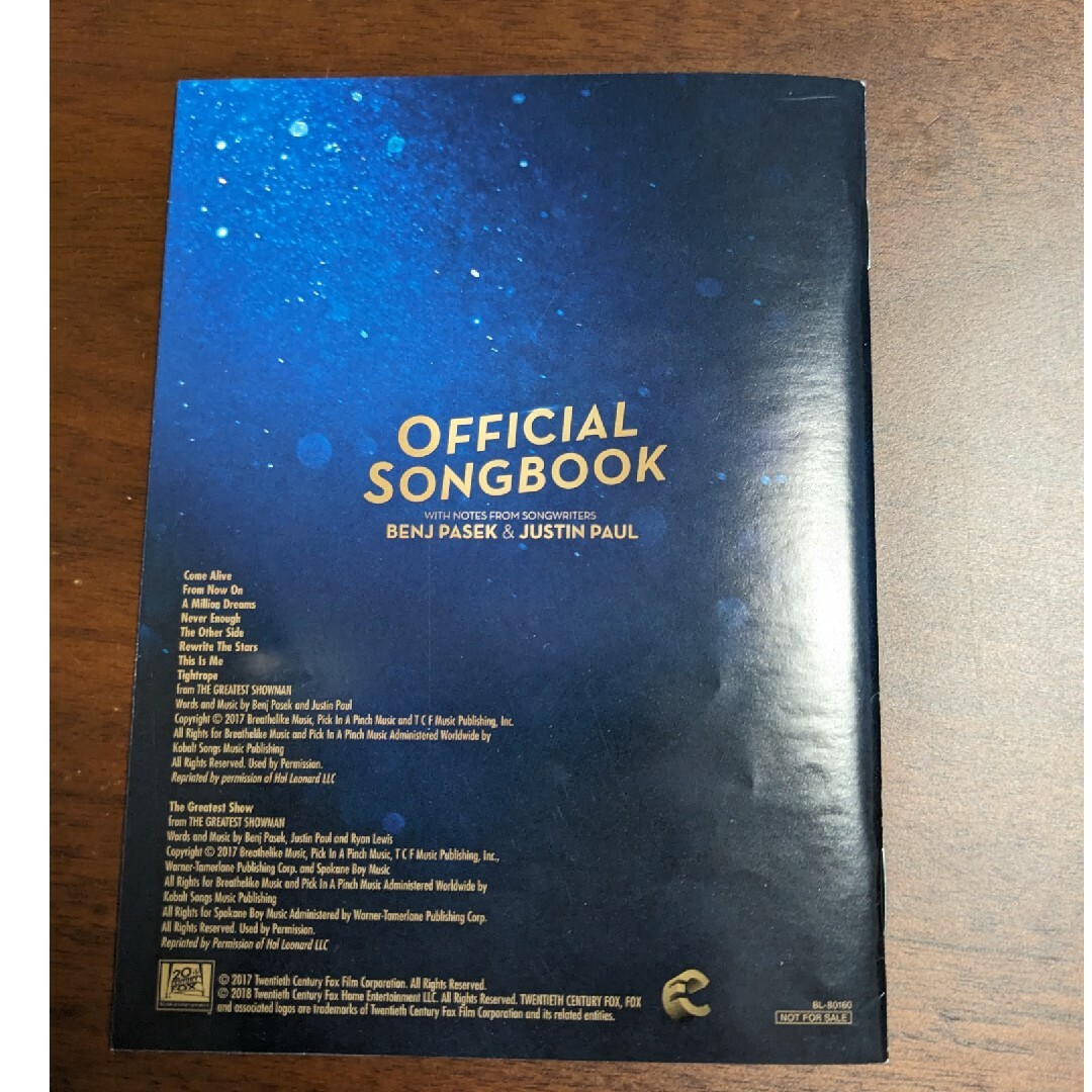 グレイテスト・ショーマン　SONGBOOK エンタメ/ホビーのCD(映画音楽)の商品写真