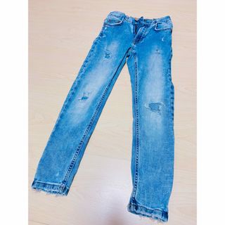 ザラ(ZARA)のZARA♡スキニーダメージジーンズ134㎝パンツ(パンツ/スパッツ)