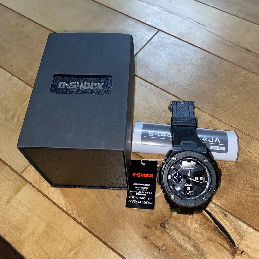 腕時計(アナログ)CASIO G-SHOCK Gスチールソーラー電波 GST-W100G-1BJF