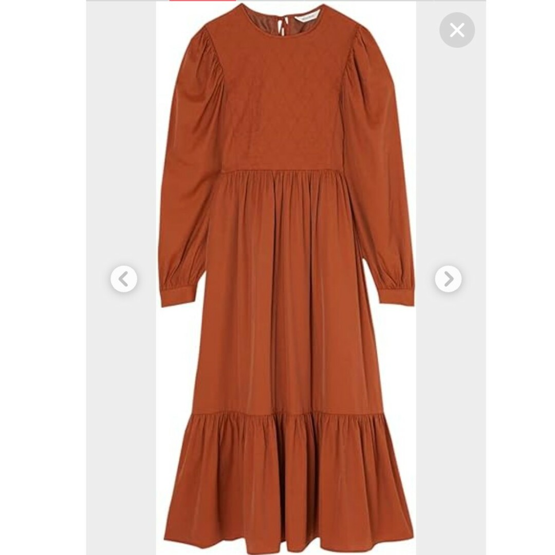 moussy(マウジー)の(新品)MOUSSY　DIAMOND QUILT DRESS　ロングワンピース レディースのワンピース(ロングワンピース/マキシワンピース)の商品写真