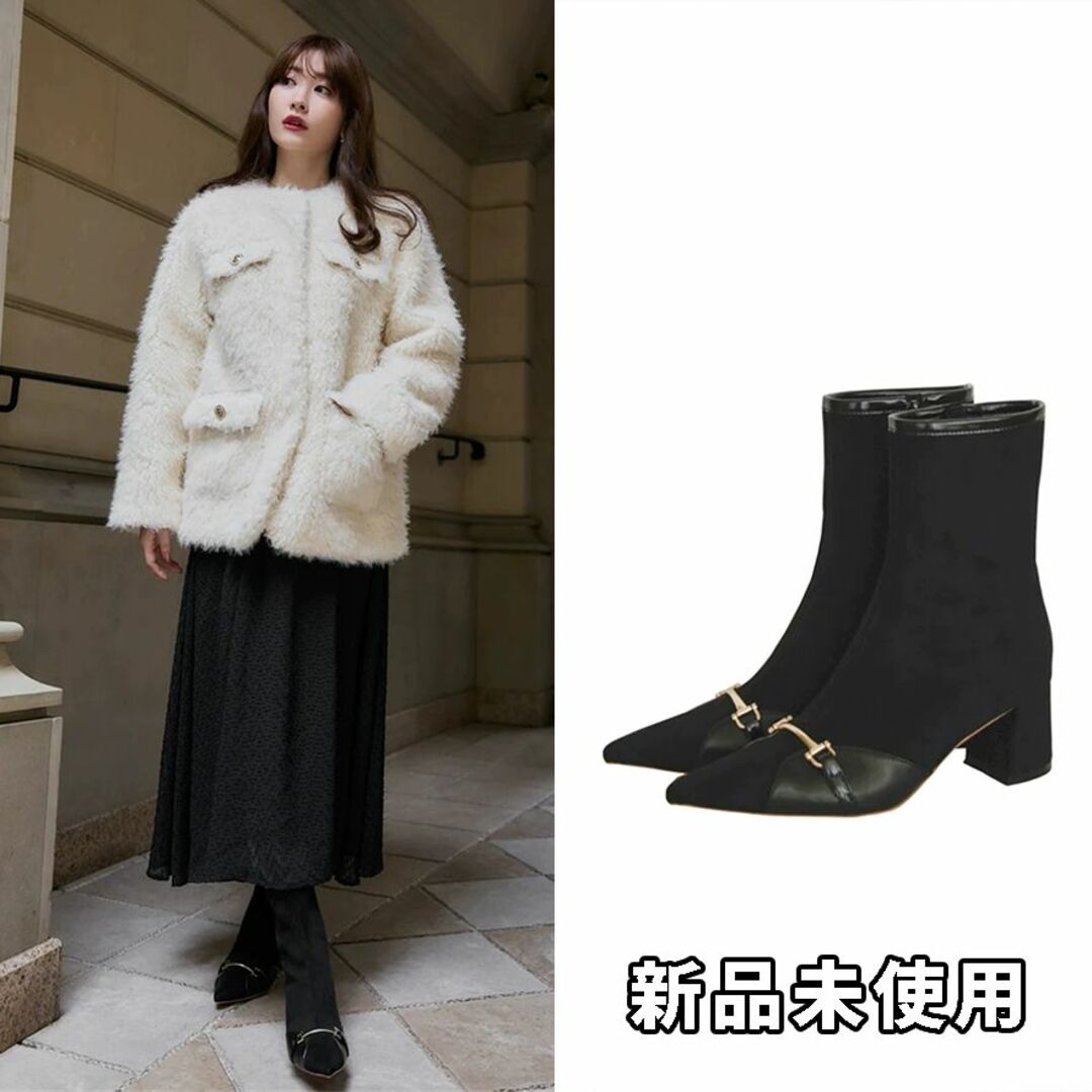 Her lip to(ハーリップトゥ)のハーリップトゥ Cambon Ankle Boots ブーツ ブラック M レディースの靴/シューズ(ブーティ)の商品写真