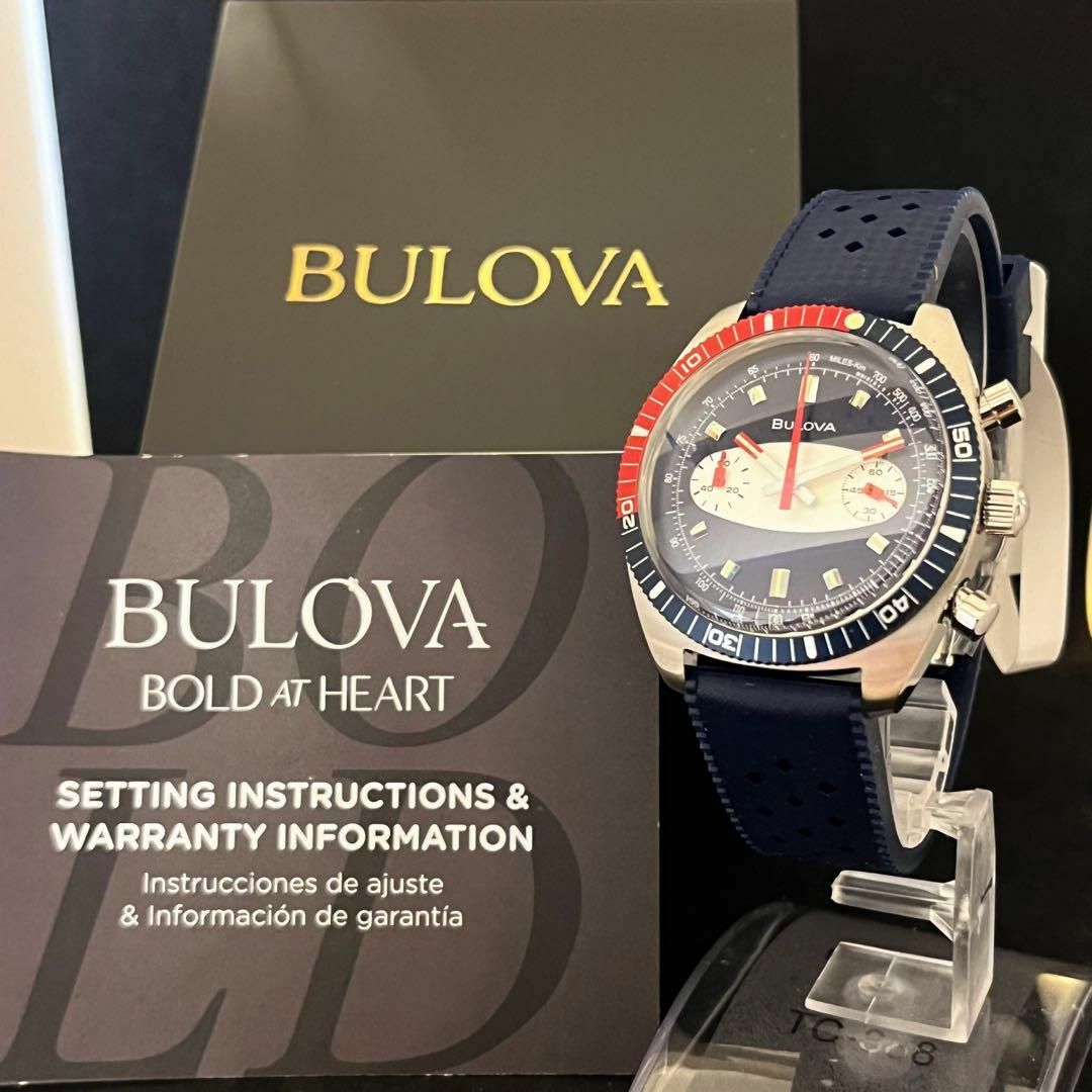 Bulova(ブローバ)の【レトロ且つ近代的】BULOVA/ブローバ/メンズ腕時計/お洒落/クロノグラフ メンズの時計(腕時計(アナログ))の商品写真