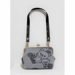 ◆リラックマ◆グレーゴブラン地◆がま口バッグ【クラッチ】(バッグ)