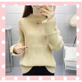 新品　トップス　お洒落ニット　セーター　人気(ニット/セーター)